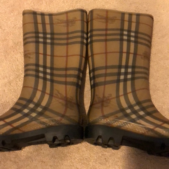 Burberry Shoes - Burberry Authentic Check Rain Boots